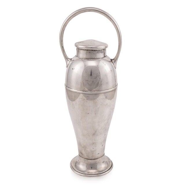 American Silver Plated Milk Churn Cocktail Shaker, 1940s For Sale - Image 9 of 12