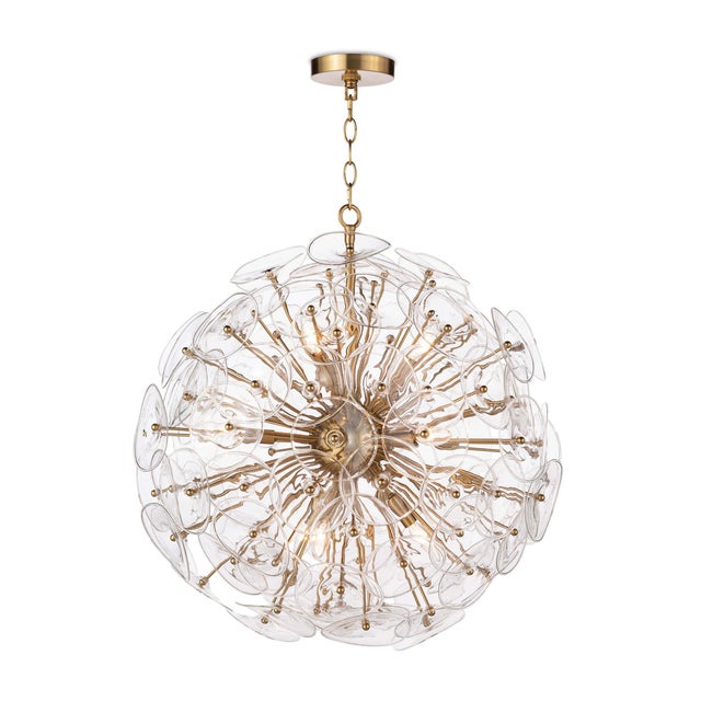 Regina Andrew Poppy Glass Chandelier Small in Clear For Sale In Detroit - Image 6 of 6
