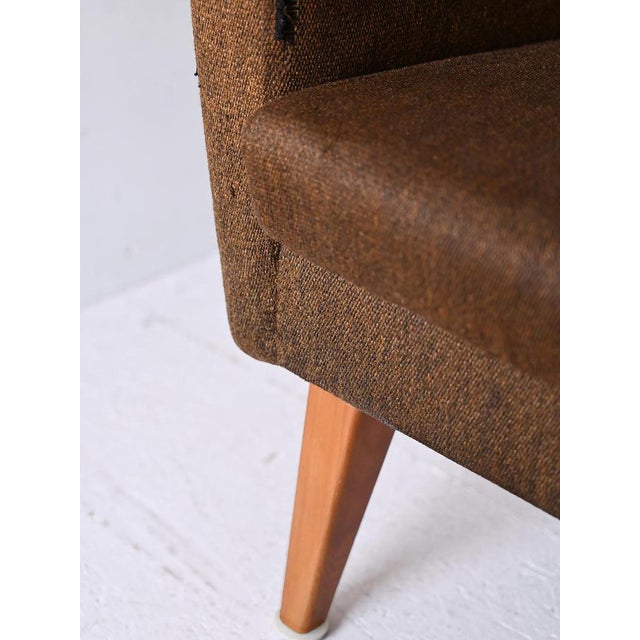 Vintage Scandinavian Armchair with Original Fabric, 1960s For Sale - Image 10 of 13