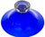 Pairpoint Cobalt Blue Engraved Floral Center Bowl Controlled Bubble Pedestal For Sale - Image 14 of 14