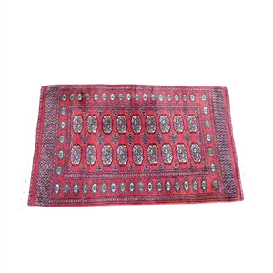 Pakistani Handwoven Bokhara Royal Woolen Carpet, 1980s