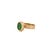 Early 21st Century Cleopatra Gold & Green Jade Stone Adjustable Ring, Size 5 For Sale - Image 5 of 6