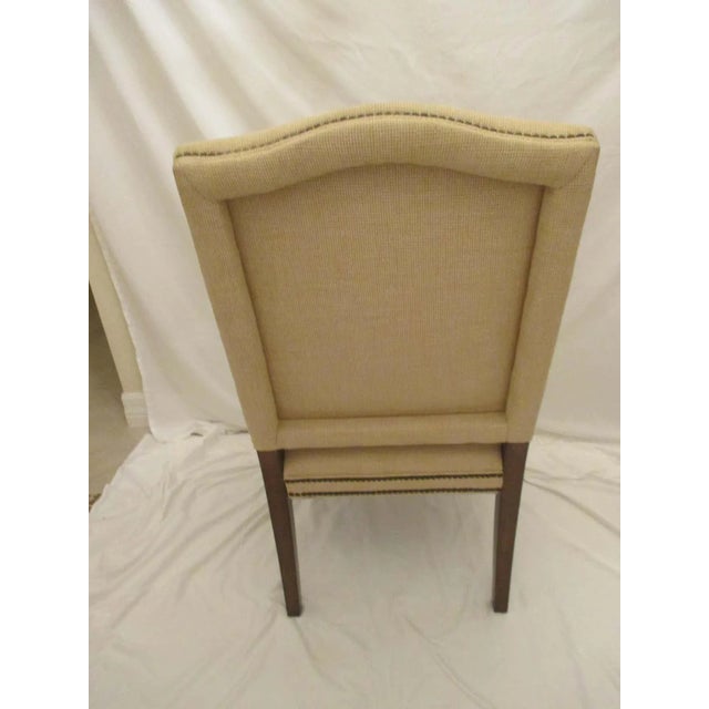Late 20th Century Upholstered Side Chair With Nailhead Trim For Sale - Image 5 of 6