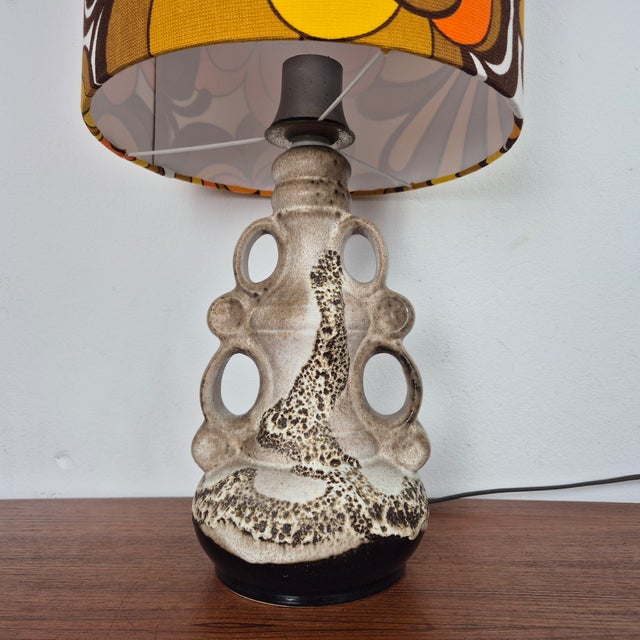 Mid-Century Modern Mid-Century Ceramic Table Lamp from Steinbach, Germany, 1960s For Sale - Image 3 of 10