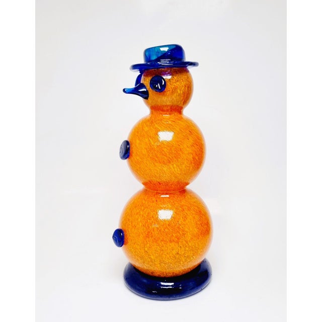 1970s Bohemian Glass Snowman Figure, 1970s For Sale - Image 5 of 16