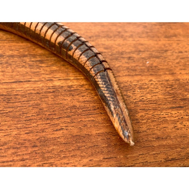 Vintage Flexible Wooden Snake Sculpture For Sale - Image 11 of 18