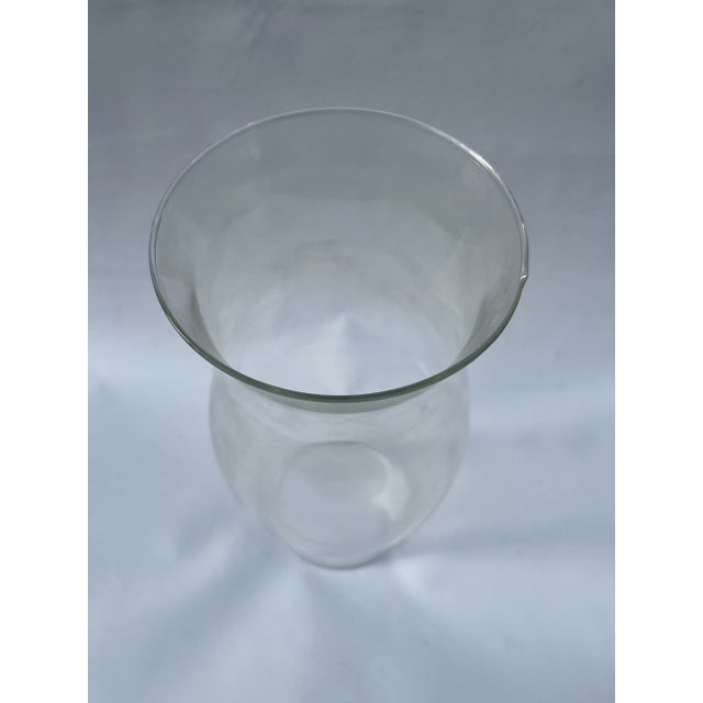 Large Clear Glass Hurricane Shade For Sale - Image 6 of 8