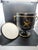 Vintage Mid-Century Neoclassical Italian Tole Black and Gold Lidded Urn Ice Bucket For Sale In Washington DC - Image 6 of 8