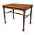 1970s Vintage Traditional Wooden Accent Table or Decorative Bench With Turned Legs and Supports and Caned Top For Sale