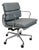 Herman Miller Eames Soft Pad Management Chair - Gray Leather For Sale
