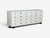 Tommi Parzinger, Double Commode, White Lacquer, Brass, Usa, 1950s For Sale - Image 4 of 13
