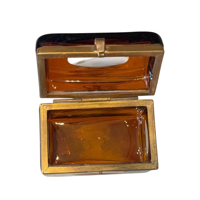 Metal Italian Glass Box For Sale - Image 7 of 10