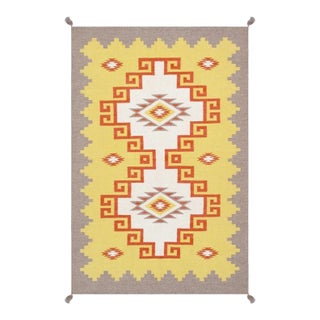 Tuscany Wool Yellow Area Rug, 3'11'' X 6' 0'' For Sale