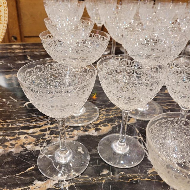 Crystal Rohan Glasses from Baccarat, France, 1930s, Set of 41 For Sale - Image 15 of 18