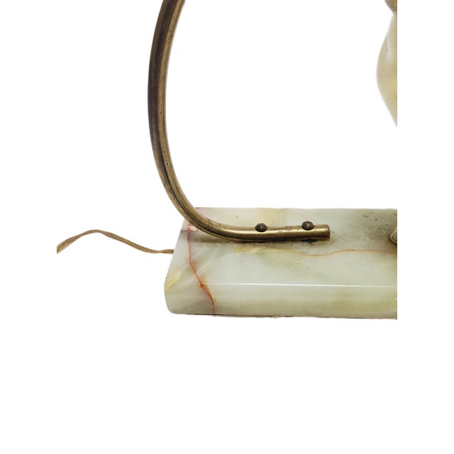 Metal Art Deco Bedside Lamp, Belgium, 1950s For Sale - Image 7 of 10