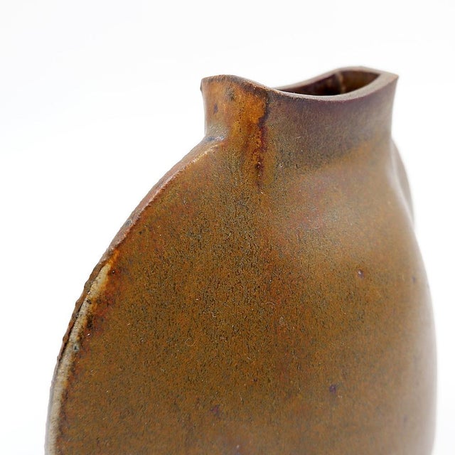 Vintage Abstract Stoneware Ceramic Vase, 1970s For Sale - Image 12 of 16