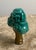 Mid 20th Century Vintage Turquoise Foo Dog Lamp Finial For Sale - Image 5 of 5