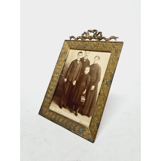 Bronze and Glass Rococo Frame, France, 1890s For Sale - Image 4 of 17