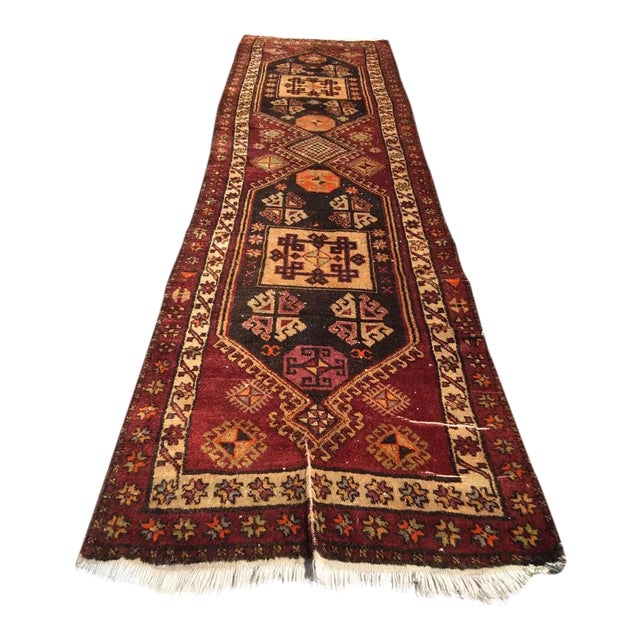 Vintage Anatolian Runner, 162" X 42" For Sale