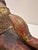 Hand-Carved Wooden Feline Sculpture With Metal Detailing For Sale - Image 12 of 12