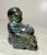 Gemstone Vintage Hand Carved Natural Labradorite Crystal Stone Buddha Sculpture Statue For Sale - Image 7 of 15