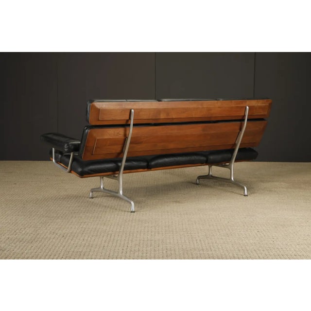 Mid-Century Modern Eames Three-Seat Sofa by Ray and Charles Eames for Herman Miller, Signed For Sale - Image 3 of 18