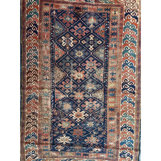 Beautiful late 19th century shirvan Caucasian rug with nice geometrical and stylized designs with nice natural colours...