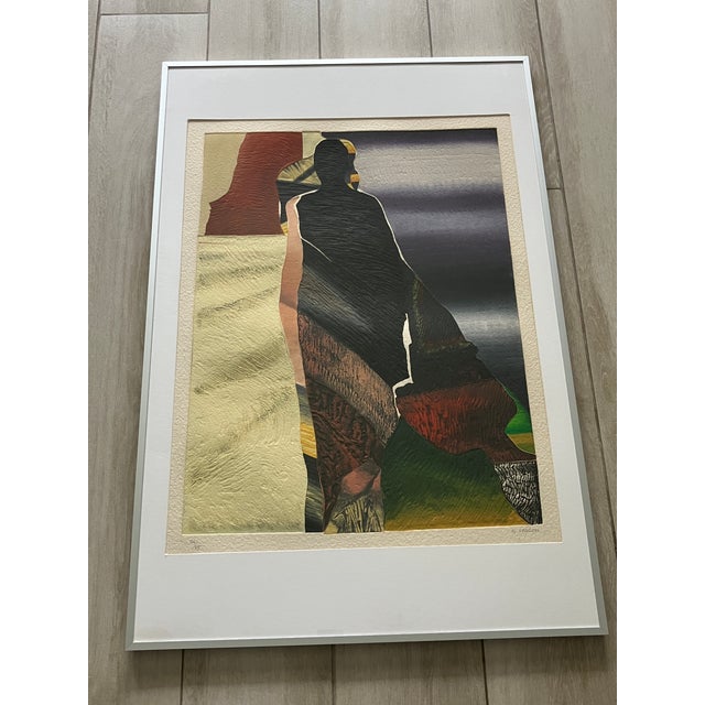 Geneviève Hugon, Carborundum Mezzotint Etching, 1980s, Framed For Sale - Image 4 of 11