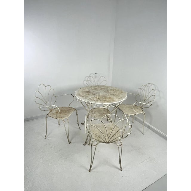 Wrought Iron Garden Set, 1960s, Set of 5 For Sale - Image 9 of 9