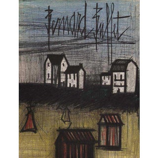 Bernard Buffet Landscape Original Lithograph 1967 For Sale