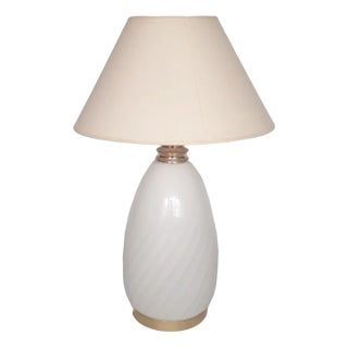 Table Lamp in Swirl Murano Glass, 1970s For Sale