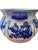 English Large 1940s Blakeney Ironstone Staffordshire English Blue and White Footbath For Sale - Image 3 of 12