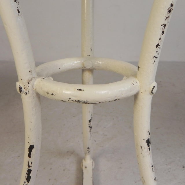 Bistro Table with Marble Top and Brass Rim, 1890s For Sale - Image 15 of 18