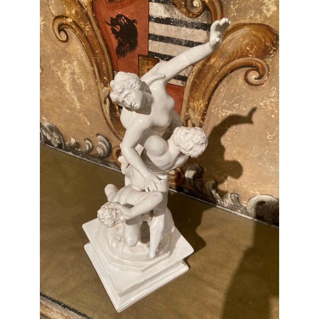 19th Century Italian Renaissance White Glazed Porcelain Figurine Group For Sale - Image 10 of 16