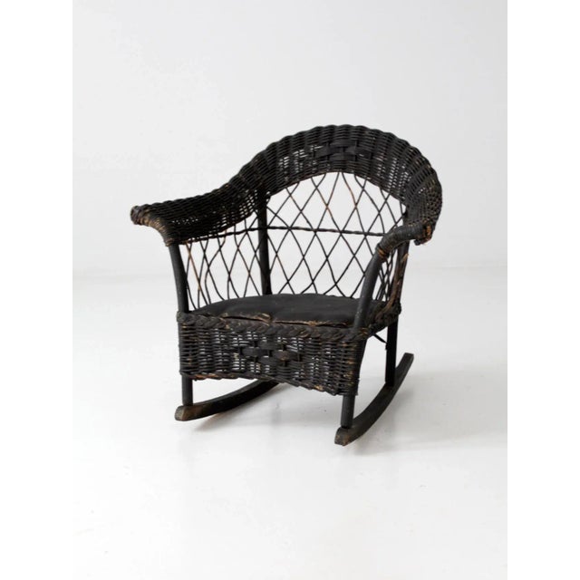 Antique Children's Wicker Rocking Chair Chairish