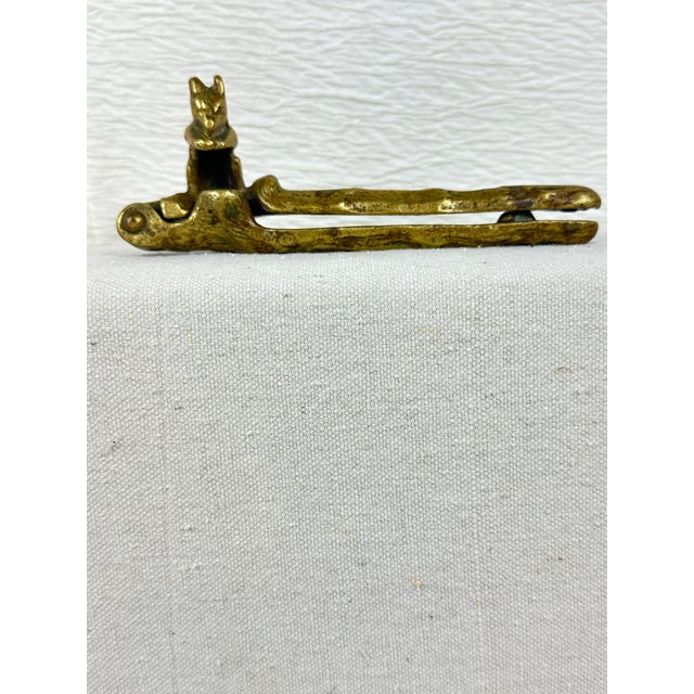 Vintage Brass Squirrel Nutcracker For Sale In New Orleans - Image 6 of 6