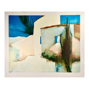 Claude Gaveau Village C. 1980 Reproduction Print