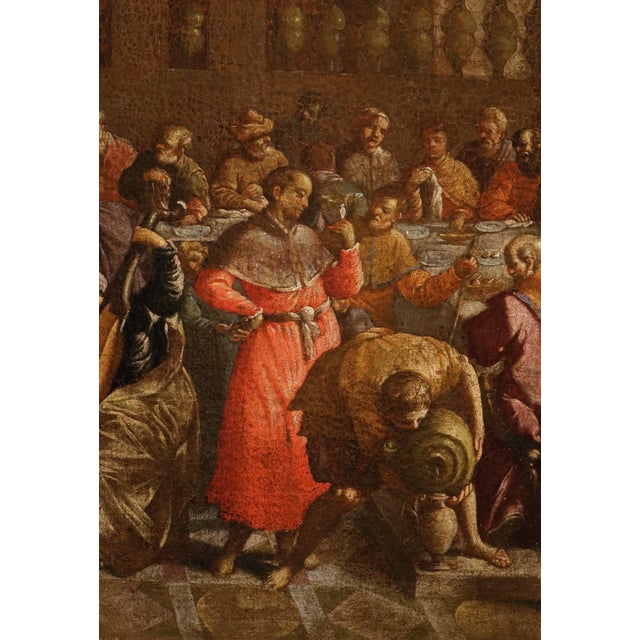 Paolo Caliari, Detto Il Veronese, Seguace, the Wedding at Cana Veronese, 1690, Oil on Canvas For Sale - Image 7 of 15