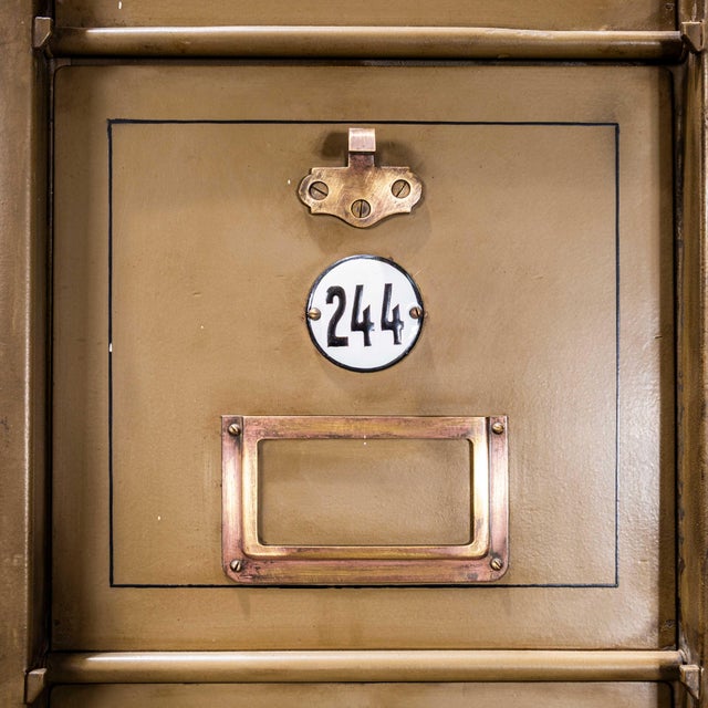 Industrial French Metal Cabinet, 1920s For Sale - Image 4 of 9
