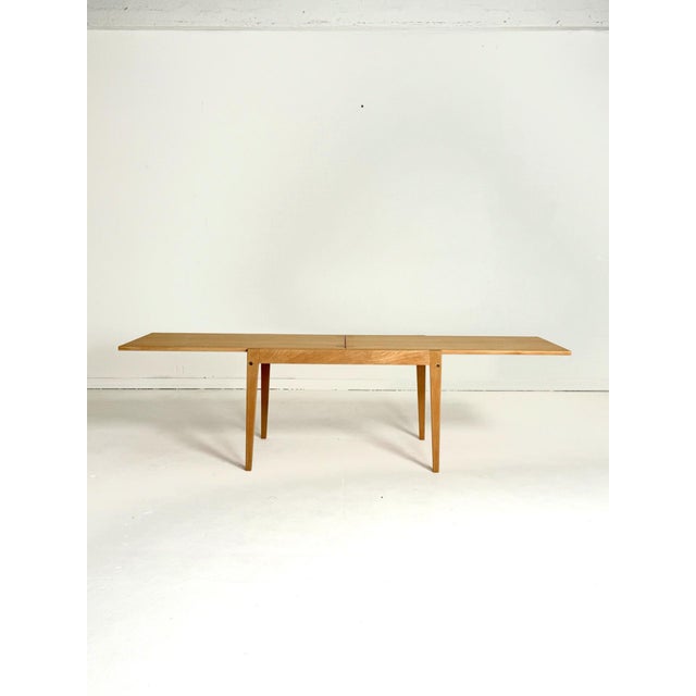Tan Extendable Coffee Table in Oak, 1960s For Sale - Image 8 of 11