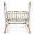 Metal 19th Century Iron Cradle with a White Patina For Sale - Image 7 of 7