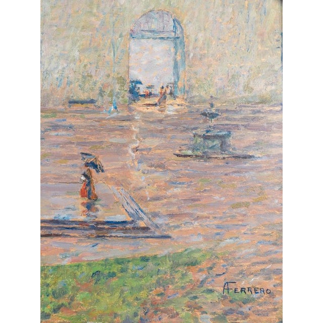 Alberto Ferrero, Sanctuary of Oropa, Oil on Masonite, Framed For Sale - Image 5 of 18