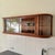 Mid-Century Modern Polish Wall Showcase Cabinet in Beveled Glass and Wood Veneer, 1960s For Sale - Image 4 of 15