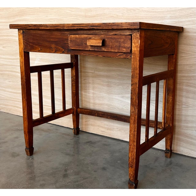 Early 19th Century Folk Art Side Table or Desk, Scandinavia For Sale - Image 9 of 18