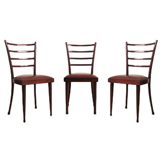 Mahogany Chairs, 1950s, Set of 3 For Sale