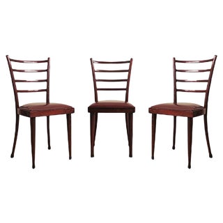 Mahogany Chairs, 1950s, Set of 3 For Sale