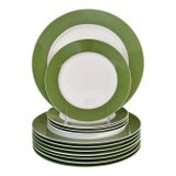 Vera Neumann Papillon Dreams Stripe Up the Bands Plates - 13 Pieces For Sale