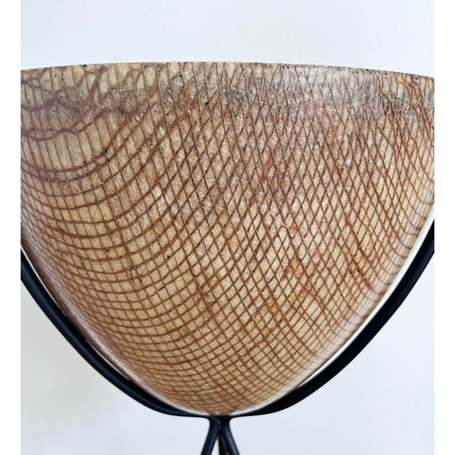 Plastic Vintage MCM Kimball Fiberglass Bullet Planter W/ Tripod Stand – 24” For Sale - Image 7 of 11