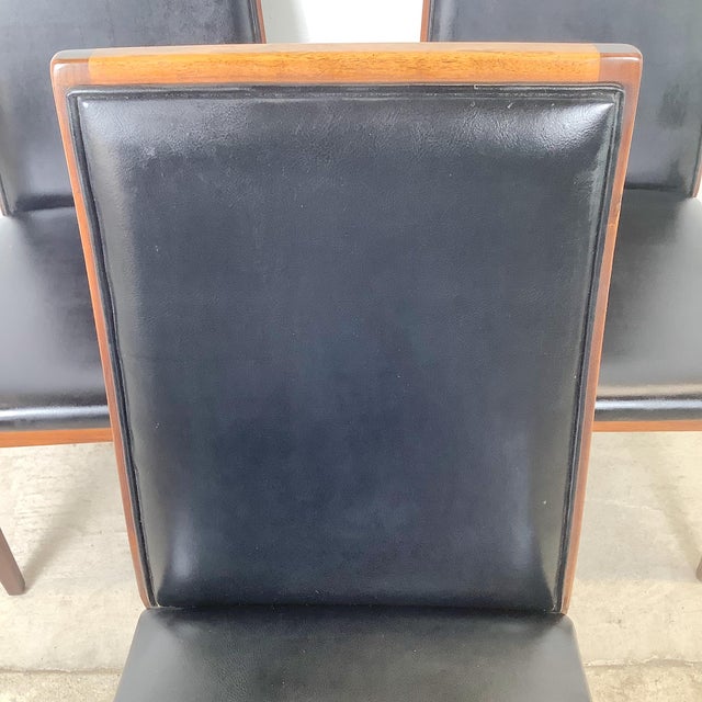 MCM Dillingham Walnut High-Back Dining Chairs, Circa 1960s, Set 3 For Sale - Image 16 of 18