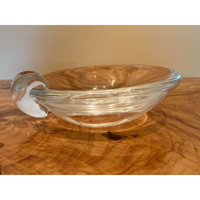New in Box Steuben Clear Crystal Mid-Century Ashtray Designed by George Thompson Vtg. For Sale In Baltimore - Image 6 of 13